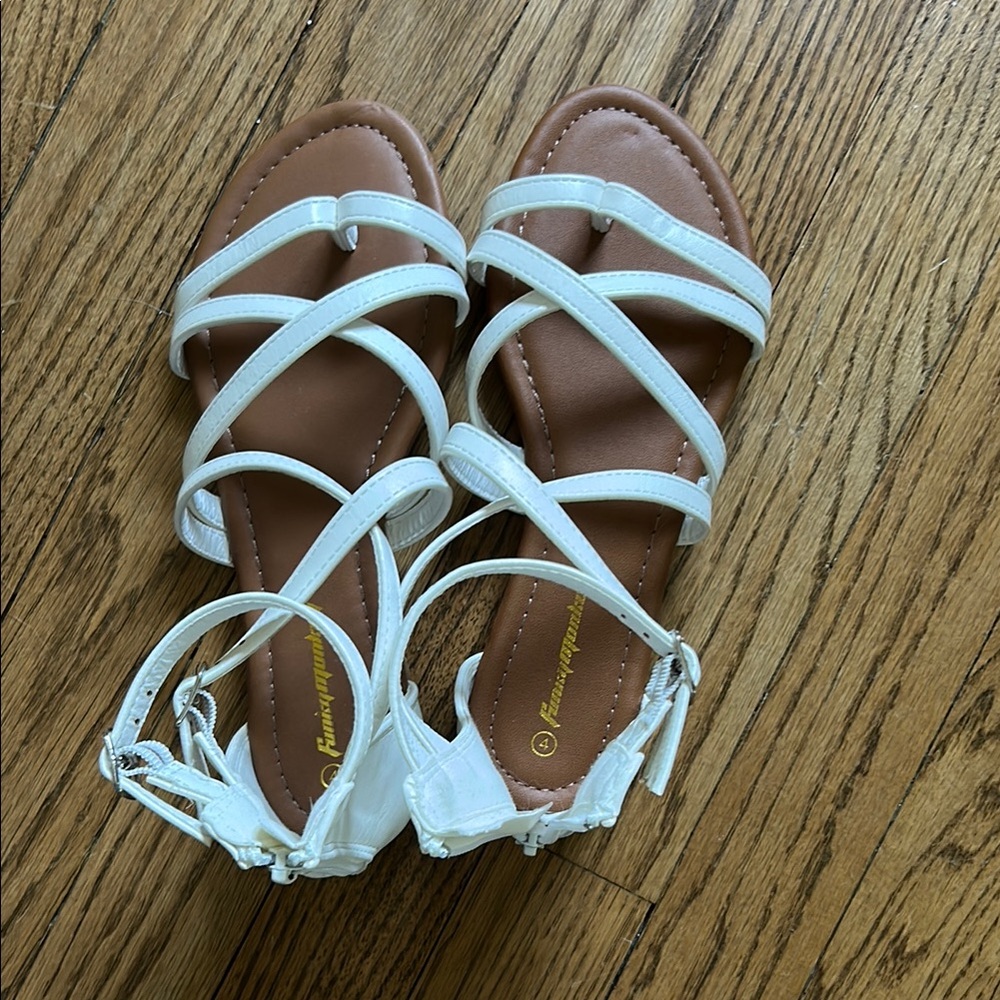 Brand NEW Elegant White Strappy Sandals